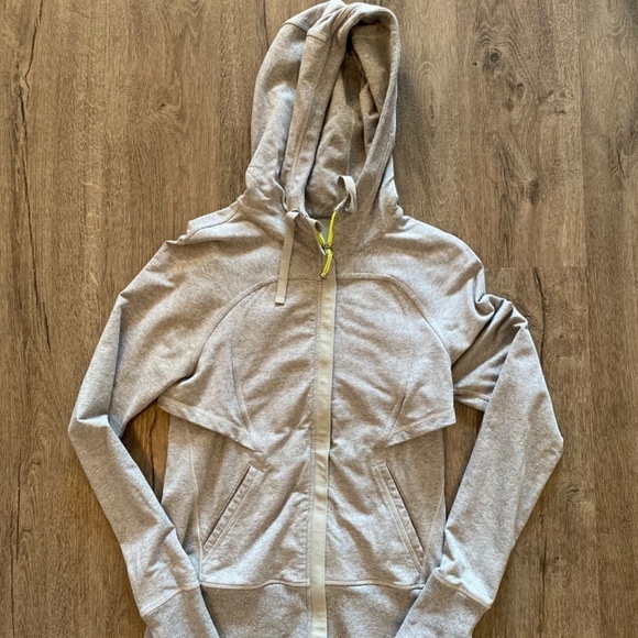Lululemon After Asana Hoodie Size 8 Heathered Medium Grey - Picture 15 of 16